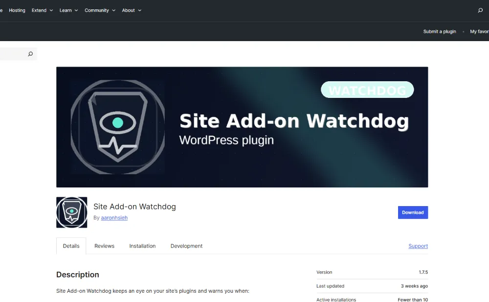 Site Add-on Watchdog 作品封面